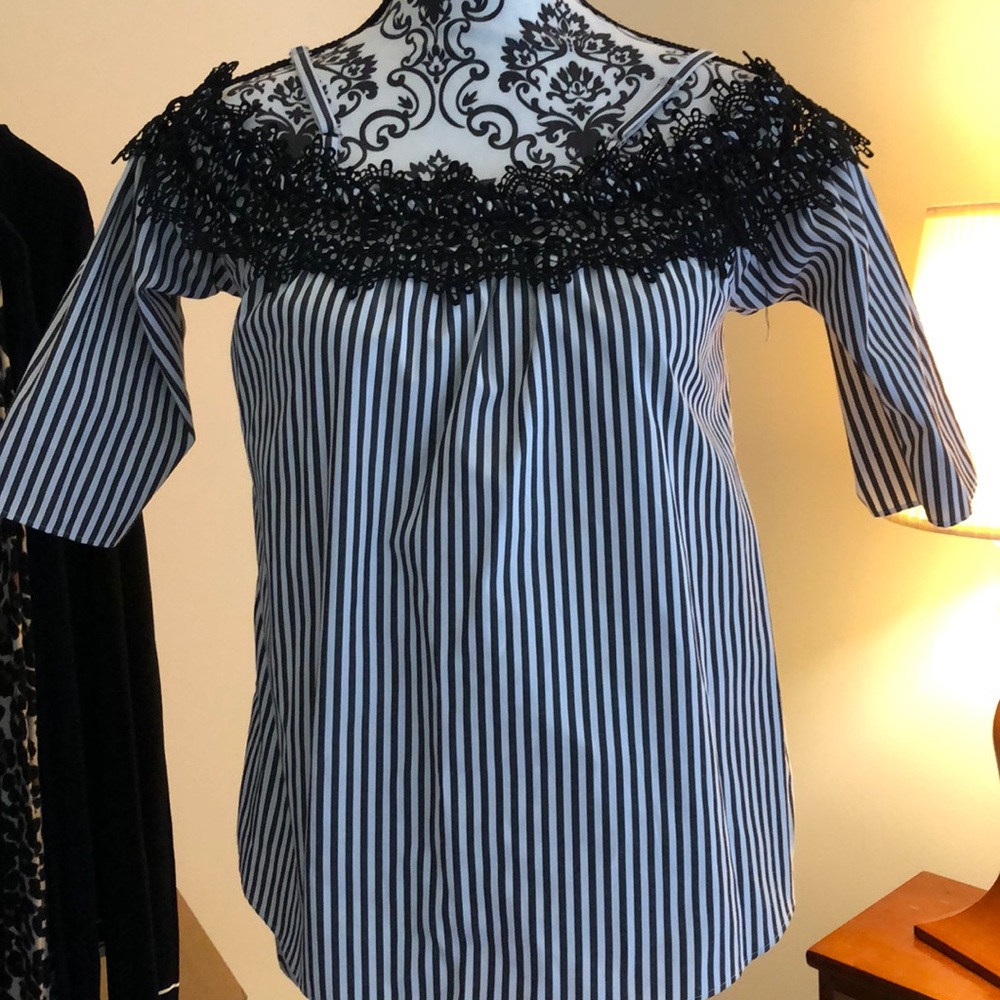 Over the shoulder blouse